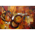 Canvas Wall Art - Rhythmic Fusion By Vibrant Rhythms Vibrant - A1660