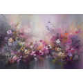 Canvas Wall Art - Soft Dreamlike Strokes Pastel Pinks Purples - A1119