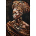 Canvas Wall Art - Beautiful African Woman  - A1149