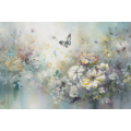 Canvas Wall Art - Soft Pastel Hues Gentle Strokes  - A1134