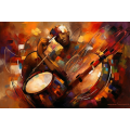 Canvas Wall Art - Soulful Beats By Abstract Serenades Acrylic - A1655