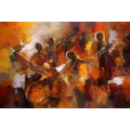 Canvas Wall Art - Soulful Beats By Abstract Serenades Acrylic - A1654