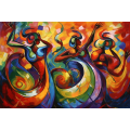 Canvas Wall Art - Soulful Melodies By Vibrant Rhythms Captivating - A1619