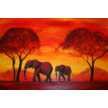 Canvas Wall Art - Sunset Serenade By Chromatic Wildlife Captive - A1548
