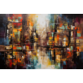 Canvas Wall Art - Abstract Artwork Pulsates Vibrantly  - A1260