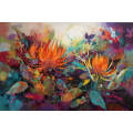 Canvas Wall Art - Abstract Composition Captures Kaleidoscope - A1336