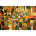 Canvas Wall Art - Abstract Composition Celebrates Diversity  - A1218
