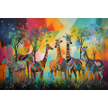 Canvas Wall Art - Abstract Composition Celebrates Kaleidosc - A1372