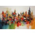 Canvas Wall Art - Abstract Composition Is Visual Symphony  - A1289
