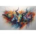 Canvas Wall Art - Abstract Piece Portrays Harmonious Coexistance - A1365
