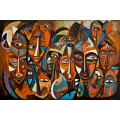 Canvas Wall Art - Tribal Essence By Chromatic Wilderness Abstr6a2daf61 - A1570