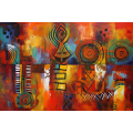 Canvas Wall Art - Tribal Rhythms By Vibrant Expressions Captivating  - A1639
