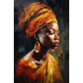 Canvas Wall Art - Beautiful African Woman  - A1148