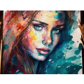 Canvas Wall Art - Canvas Wall Art: Beautiful Acrylic Water Colour  - B1294