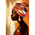 Canvas Wall Art - Beauty African Abstract  - A1170