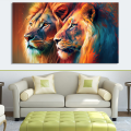 Canvas Wall Art - Canvas Wall Art  Two Male Lions - B1066