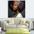Canvas Wall Art - Canvas Wall Art Beautiful African Woman - B1059