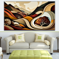 Canvas Wall Art - Canvas Wall Art Cape Winelands Abstract Painting - B1092