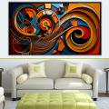 Canvas Wall Art - African Rhythm Abstract Painting  - B1095