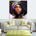 Canvas Wall Art - Canvas Wall Art Beautiful African Woman - B1062