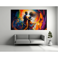 Canvas Wall Art - Canvas Wall Art: Loves Dance Acrylic Abstract - B1346