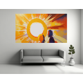 Canvas Wall Art - Canvas Wall Art: Radiant Love Light Painting  - B1348