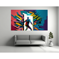Canvas Wall Art - Breaking Barriers Acrylic Painting - B1360