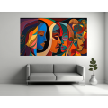 Canvas Wall Art - Diversity and Abstract Acrylic Painting  - B1376