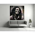 Canvas Wall Art - Bob Marley Laughing  - B1406