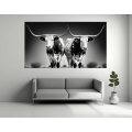Canvas Wall Art - Two Ankole Bulls - B1414