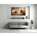 Canvas Wall Art - Two Bonsmara Cattle Standing - B1435