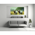 Canvas Wall Art - Two Ankole Cattle Standing - B1444