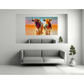 Canvas Wall Art - Two Colourful Sahiwal Cattle - B1448