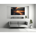 Canvas Wall Art - Cloudy Sunset City View - B1452