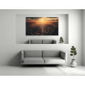 Canvas Wall Art - Cloudy Sunset City View - B1454