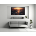 Canvas Wall Art - Ariel Sunset City View - B1459