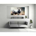 Canvas Wall Art - Big Nguni Bull - B1465