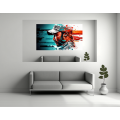 Canvas Wall Art - Lewis Hamilton Abstract Image - B1552