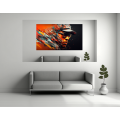 Canvas Wall Art - Lewis Hamilton Abstract Image - B1553