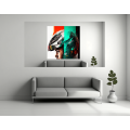 Canvas Wall Art - Lewis Hamilton Abstract Image - B1555