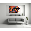 Canvas Wall Art - Lewis Hamilton Abstract Image - B1559