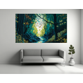 Canvas Wall Art - Canvas Wall art: Forest Abstract Painting  - B1262