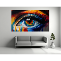 Canvas Wall Art - Canvas Wall art: Vibrant Acrylic Abstract Painting  - B1270