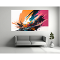 Canvas Wall Art - Canvas Wall Art: Abstract Expressionist Painting - B1287