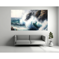 Canvas Wall Art - Canvas Wall Art: Seascape Beauty Painting - B1298