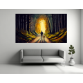 Canvas Wall Art - Canvas Wall Art-Thick Forest Abstract  - B1208