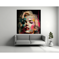 Canvas Wall Art - Marilyn Monroe Abstract Painting - B1534