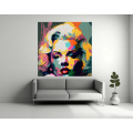 Canvas Wall Art - Marilyn Monroe Abstract Painting - B1536