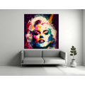 Canvas Wall Art - Marilyn Monroe Abstract Painting - B1537