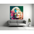 Canvas Wall Art - Marilyn Monroe Abstract Painting - B1539